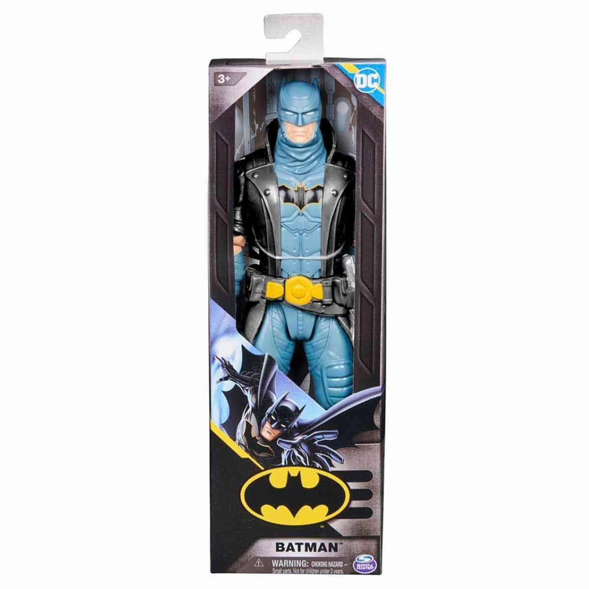 Boneco Do Batman De 30Cm Com Sobretudo Preto - Batman