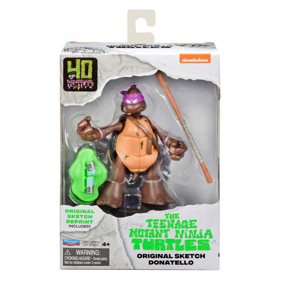 Boneco Donnie (Sketch) 11Cm Com Acessorios -Tartarugas Ninja