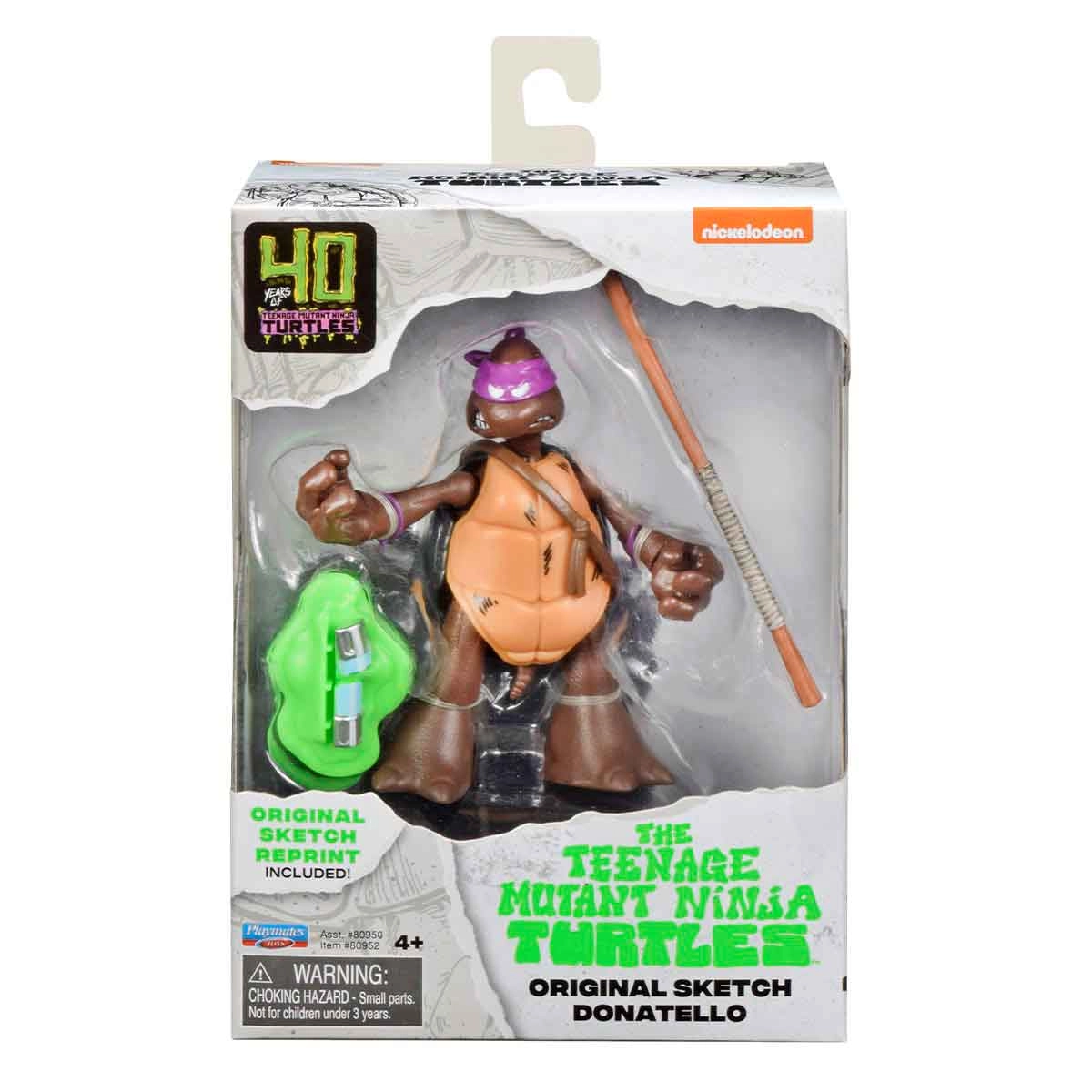 Boneco Donnie (Sketch) 11Cm Com Acessorios -Tartarugas Ninja