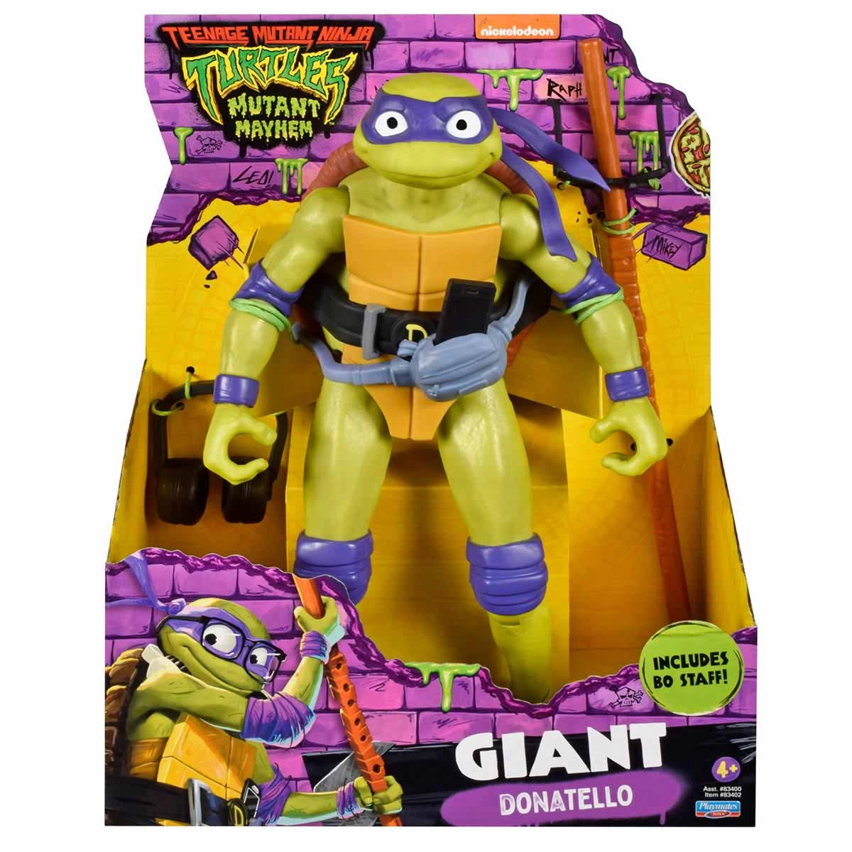 Boneco Gigante Donatello De 30Cm - As Tartarugas Ninja