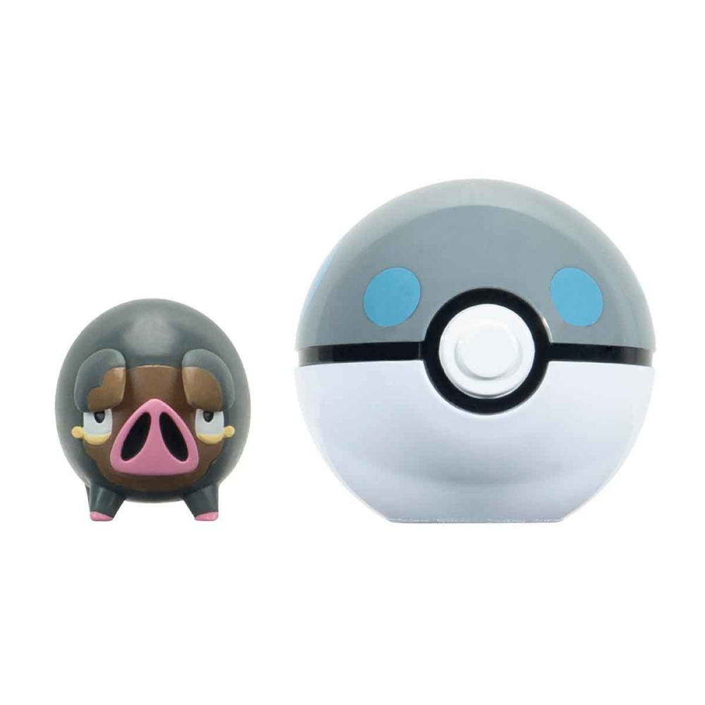 Boneco Lechonk Com Pokebola Heavy - Pokemon