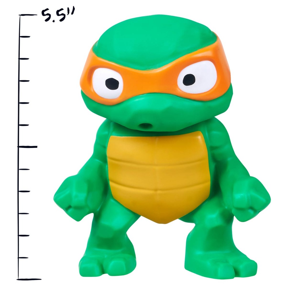 Boneco Michelangelo Tootin' Turtle Tots - Tartarugas Ninja