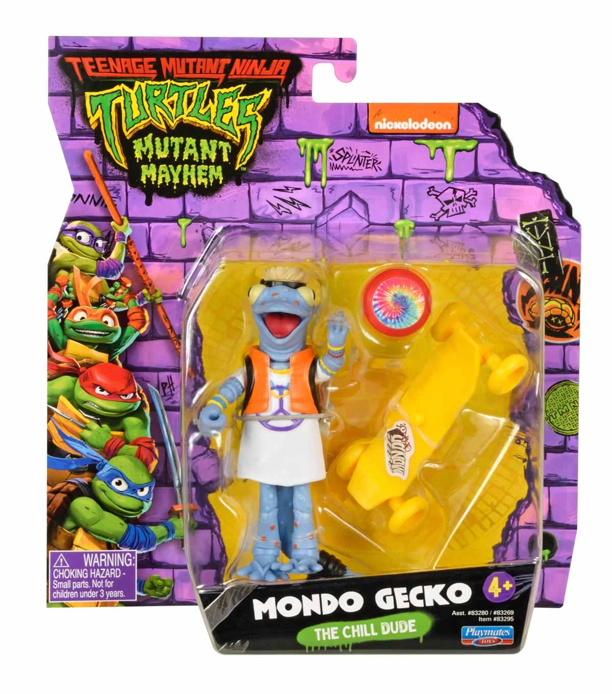 Boneco Mondo Gecko De 10Cm Do Filme - As Tartarugas Ninja