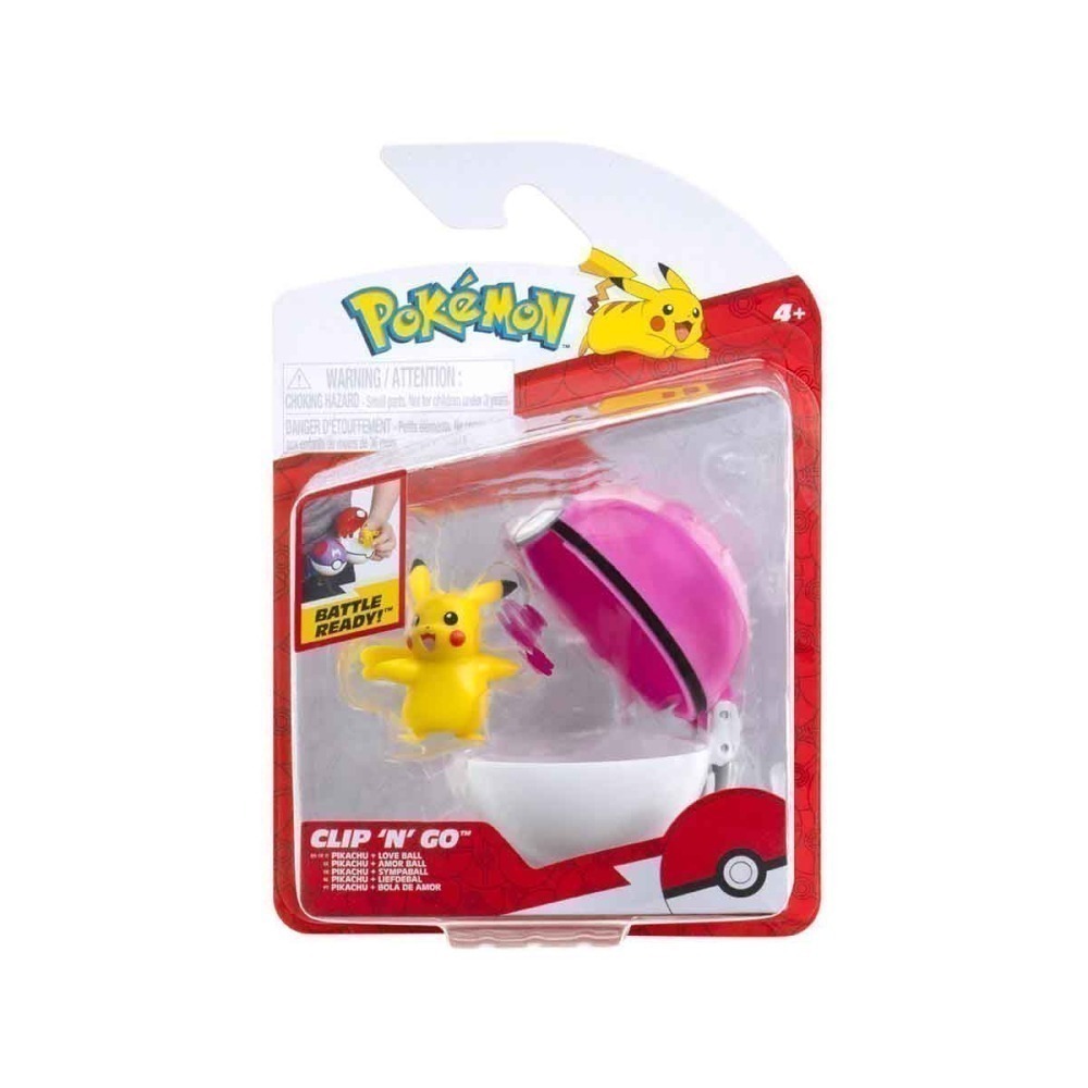 Boneco Pikachu Com Love Ball - Pokemon