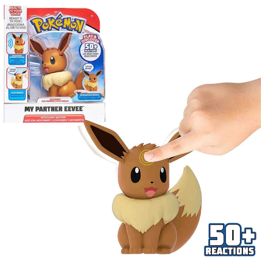 Boneco Pokemon Eletronico Eevee Com Som E Luzes
