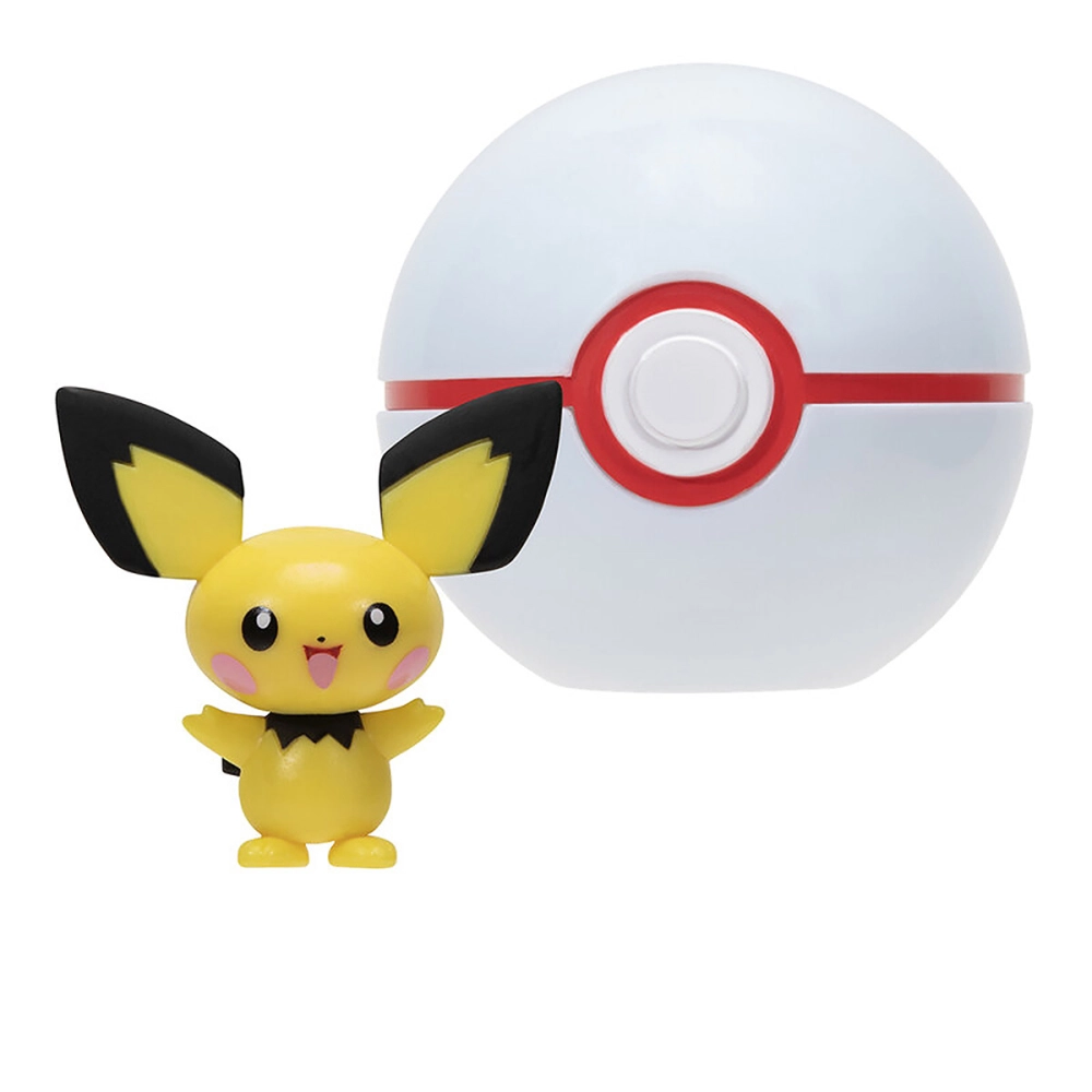 Boneco Pokemon Pichu + Premier Ball