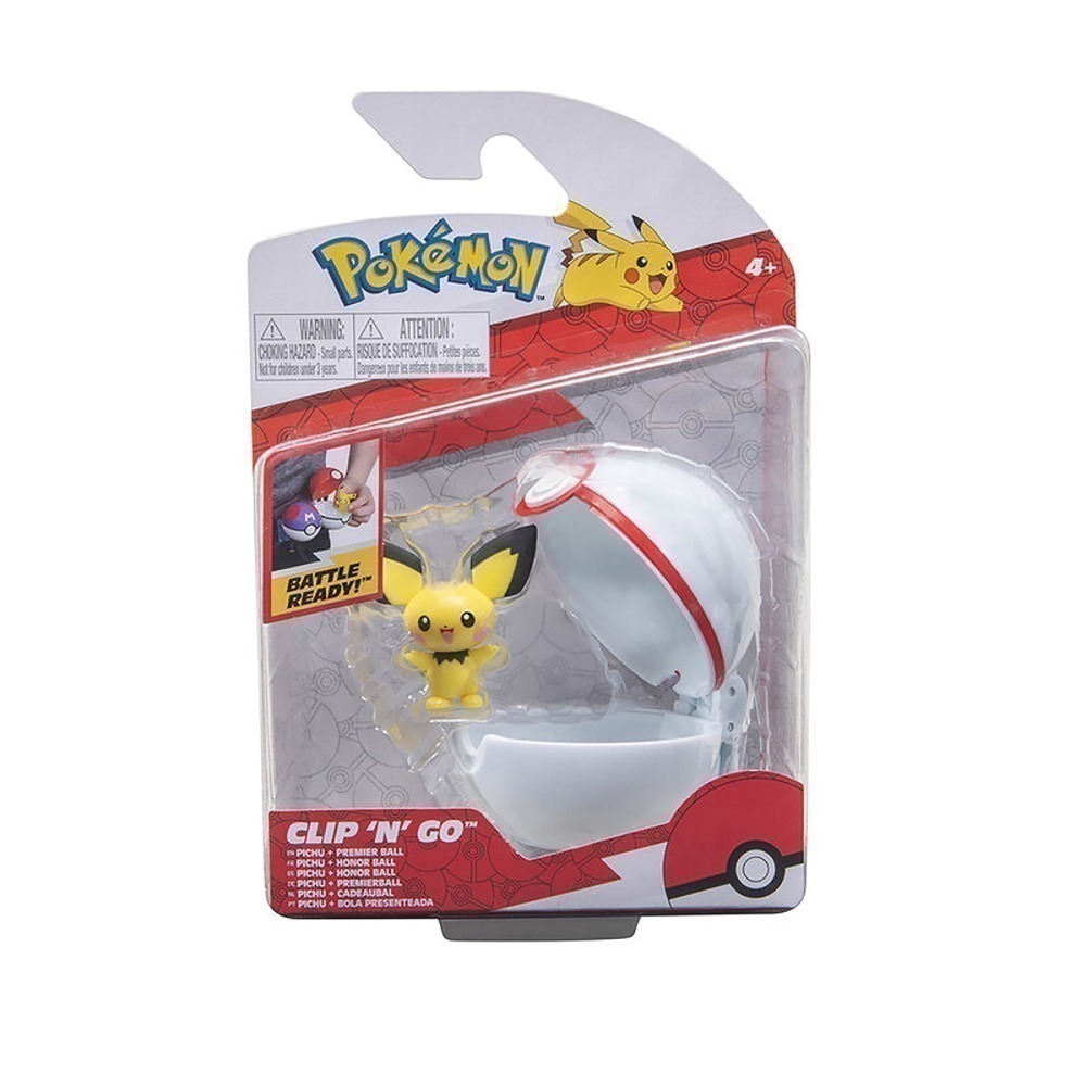 Boneco Pokemon Pichu + Premier Ball