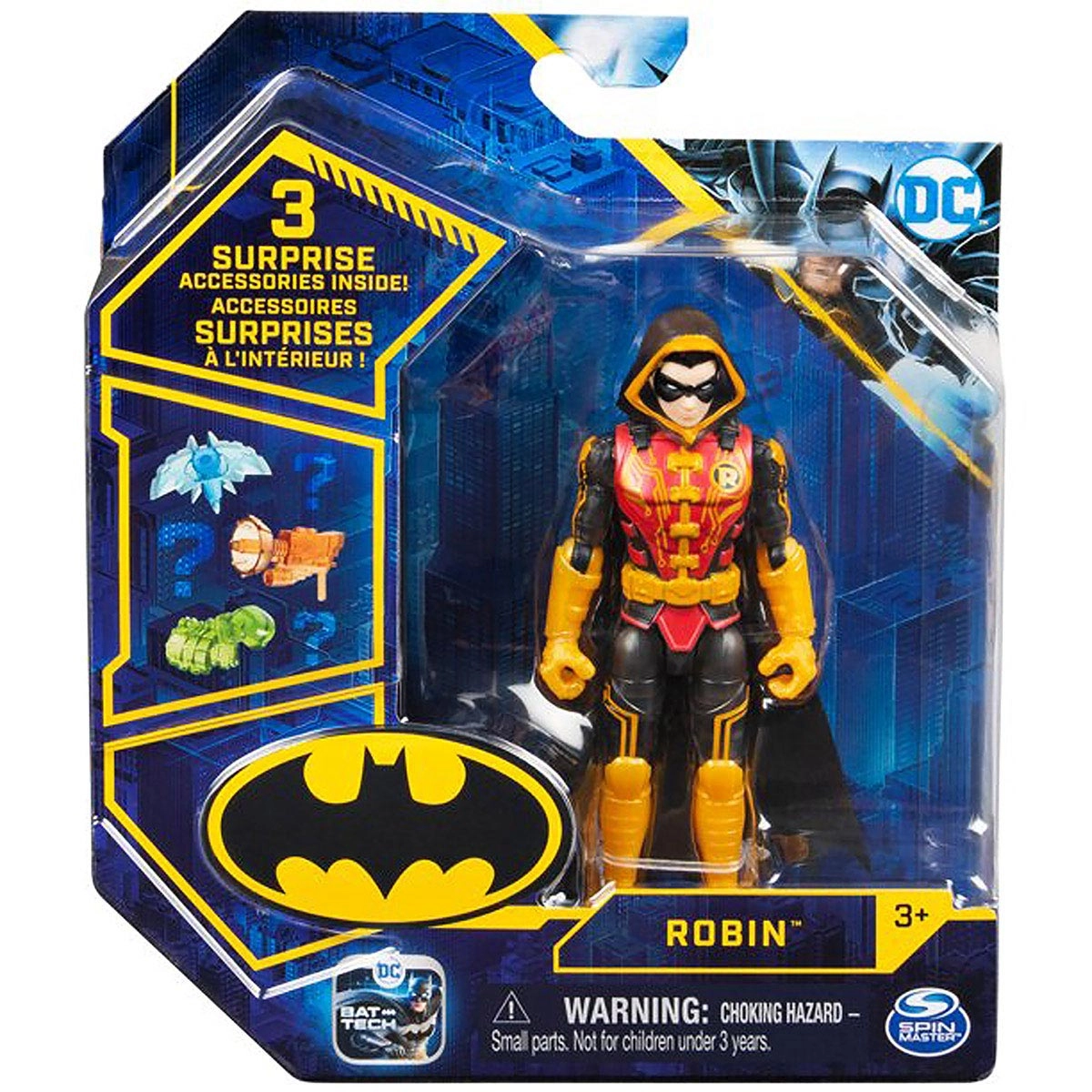 Boneco Robin Com Capuz De 10Cm - Batman Dc