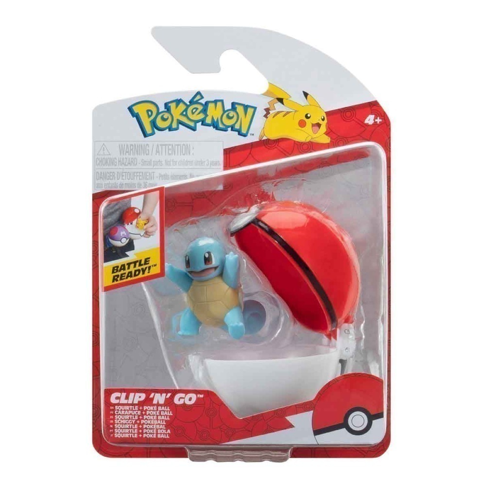 Boneco Squirtle Com Pokebola - Pokemon
