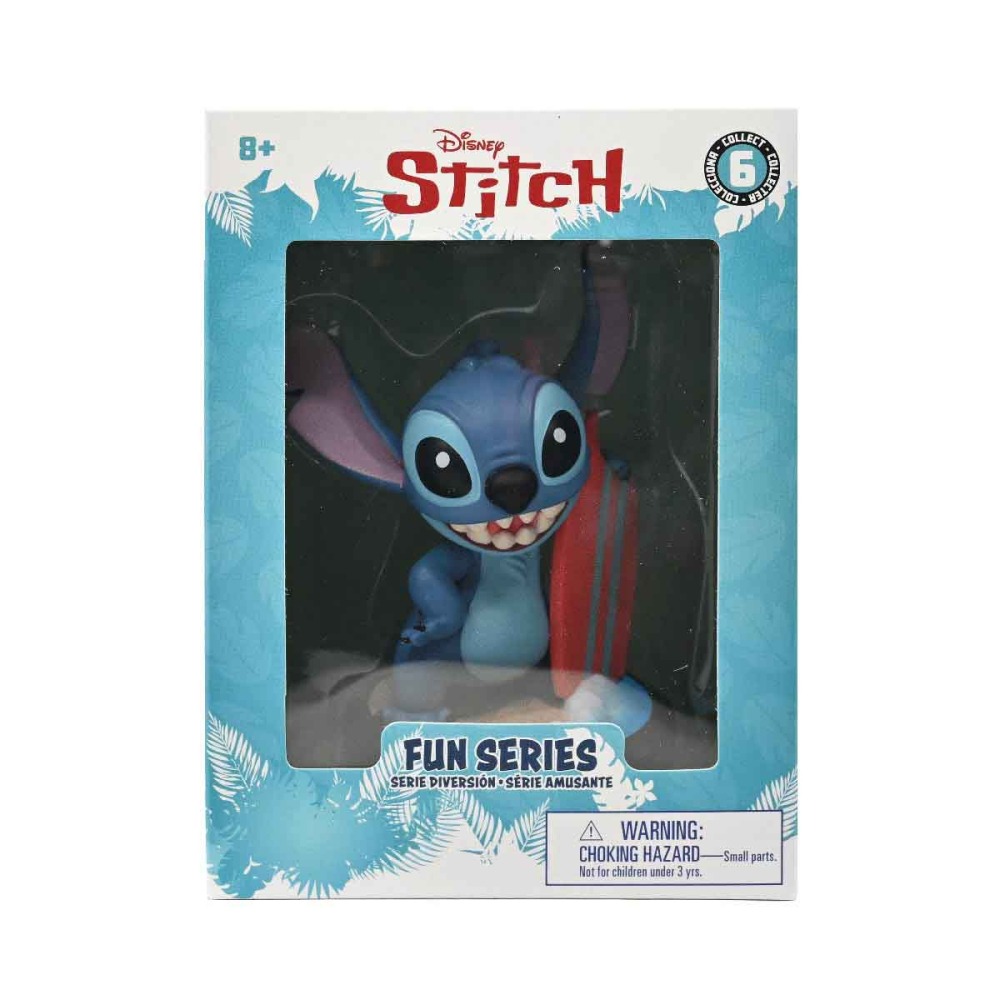 Boneco Stitch Surfista De 8Cm - Yume Hero Box