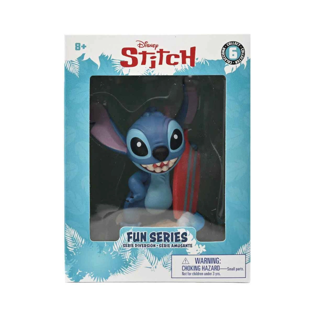 Boneco Stitch Surfista De 8Cm - Yume Hero Box