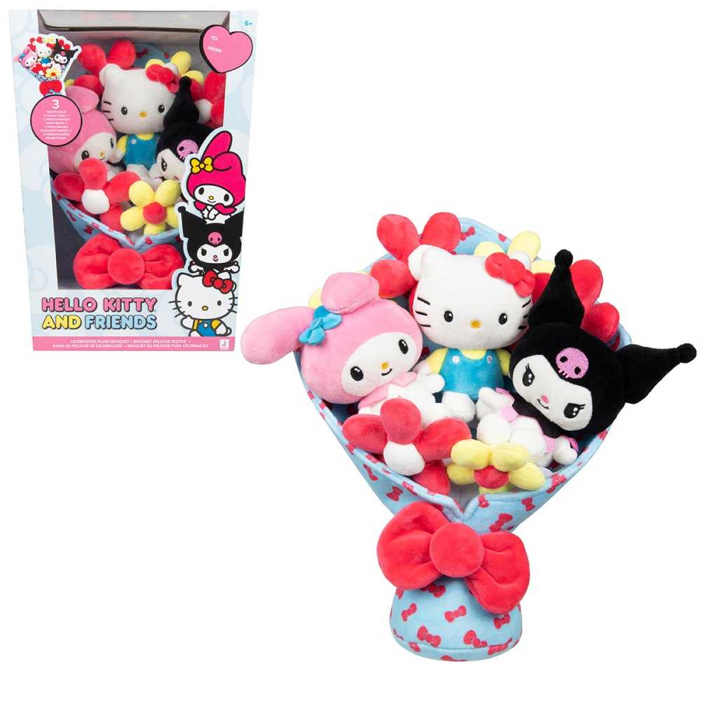 Buque De 30Cm Com 3 Pelucias Removiveis - Hello Kitty
