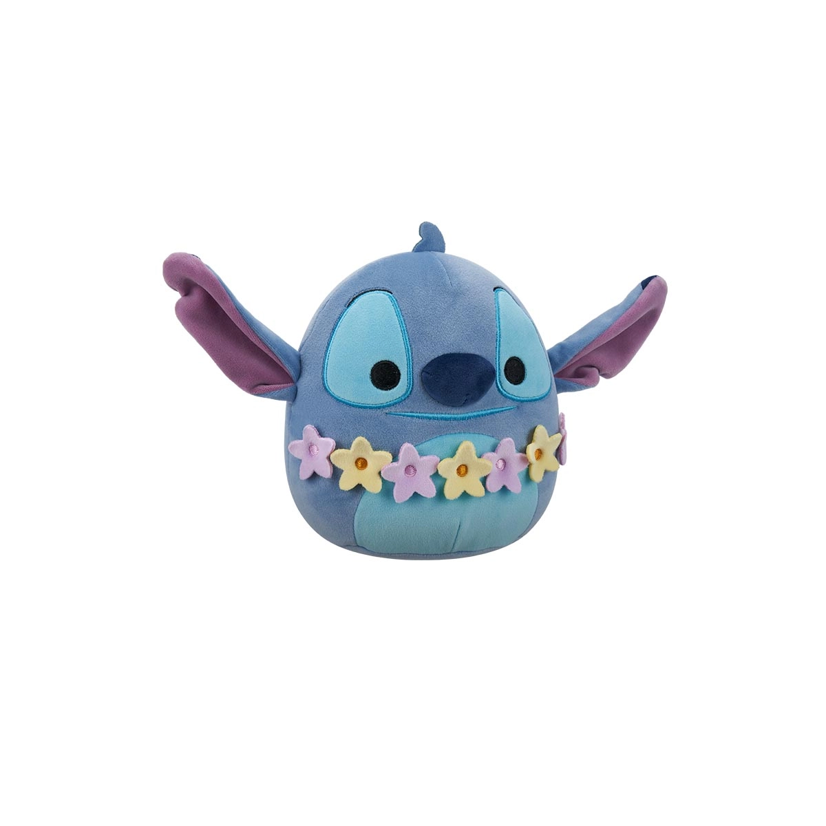 Pelúcia Stitch com Colar Havaiano de 16cm - Squishmallows