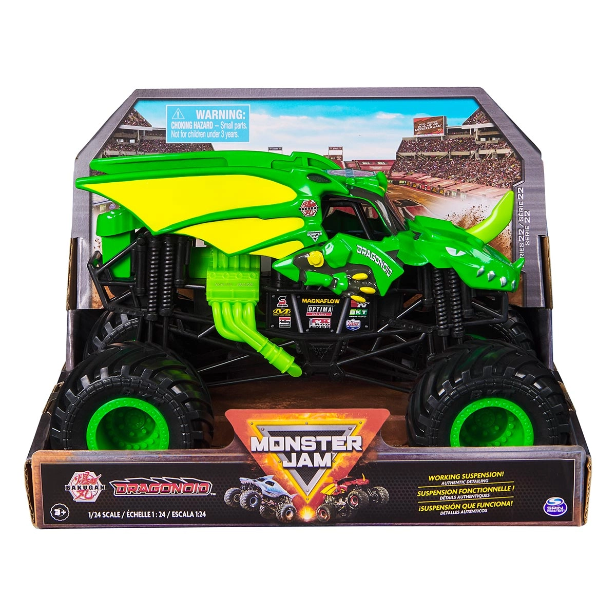 Carrinho Dragonoid Série 22 Escala 1:24 - Monster Jam