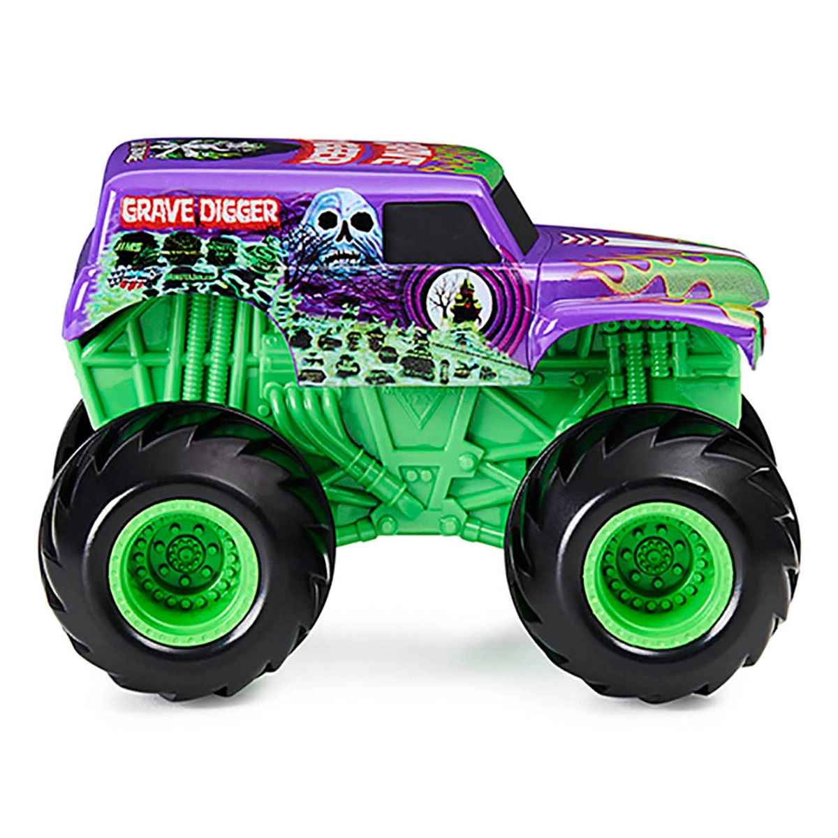 Monster Jam - Escala 1:43 - Spin Rippers - Grave Digger Roxo