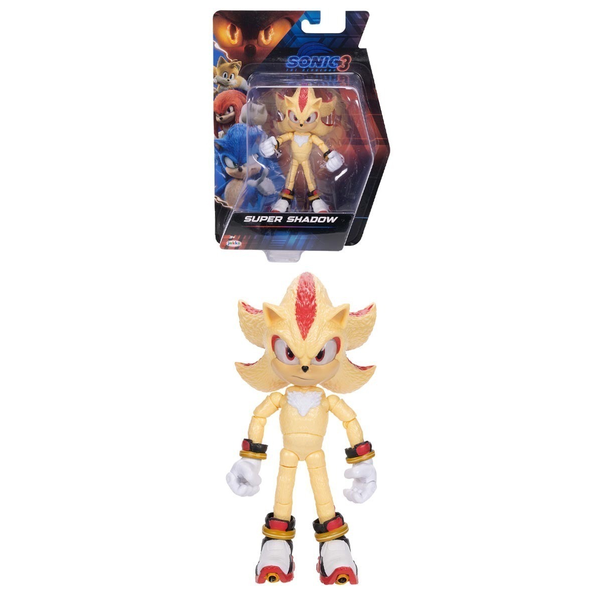 Boneco Super Shadow de 12cm - Sonic 3 Filme