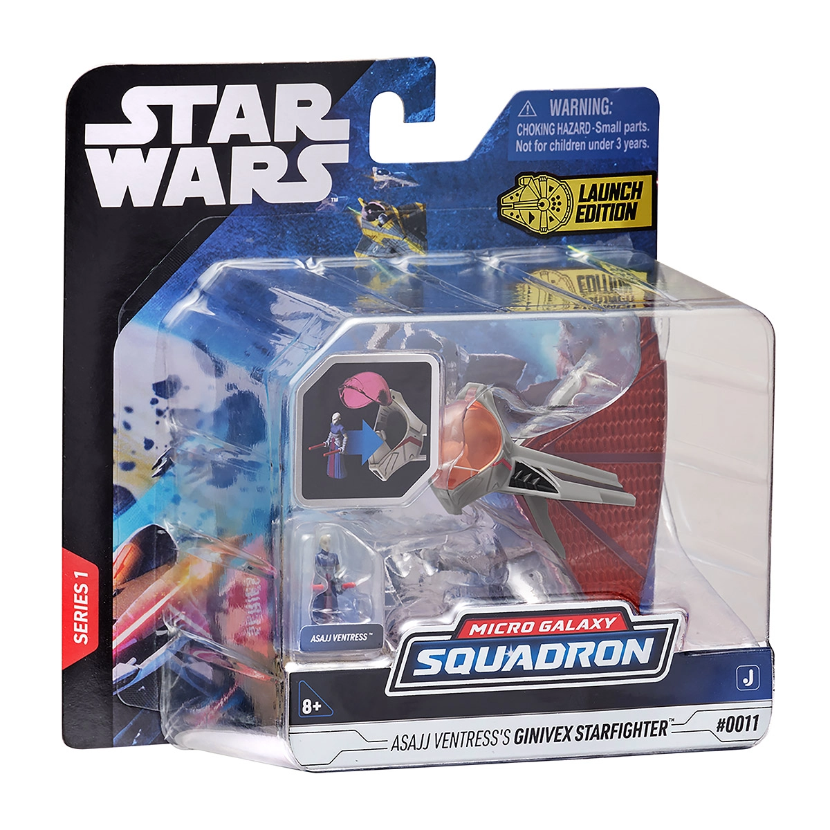 Star Wars - Caça Estelar Ginivex De 10Cm Com Boneco