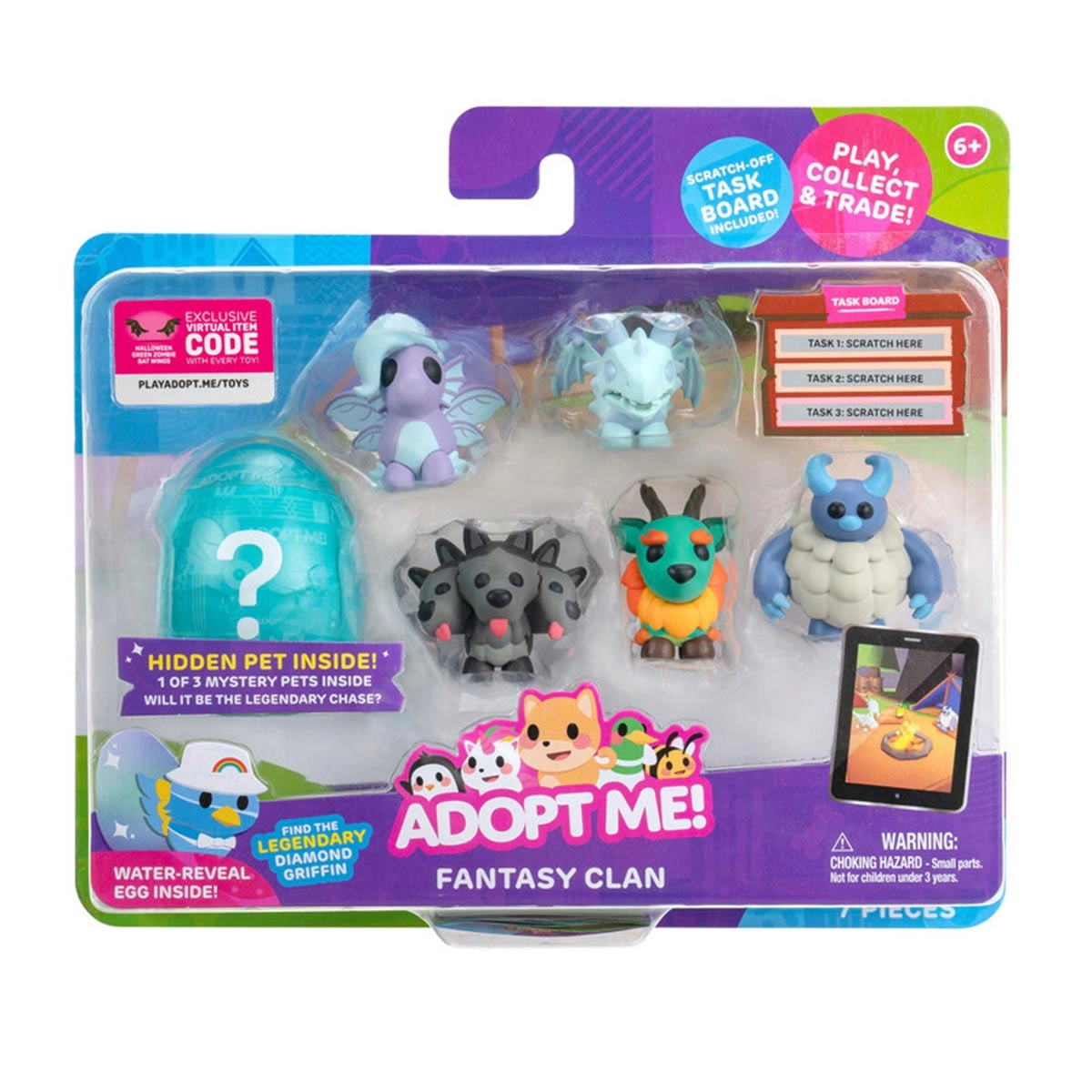 6 Bonecos De 5Cm Fantasy Clan - Adopt Me