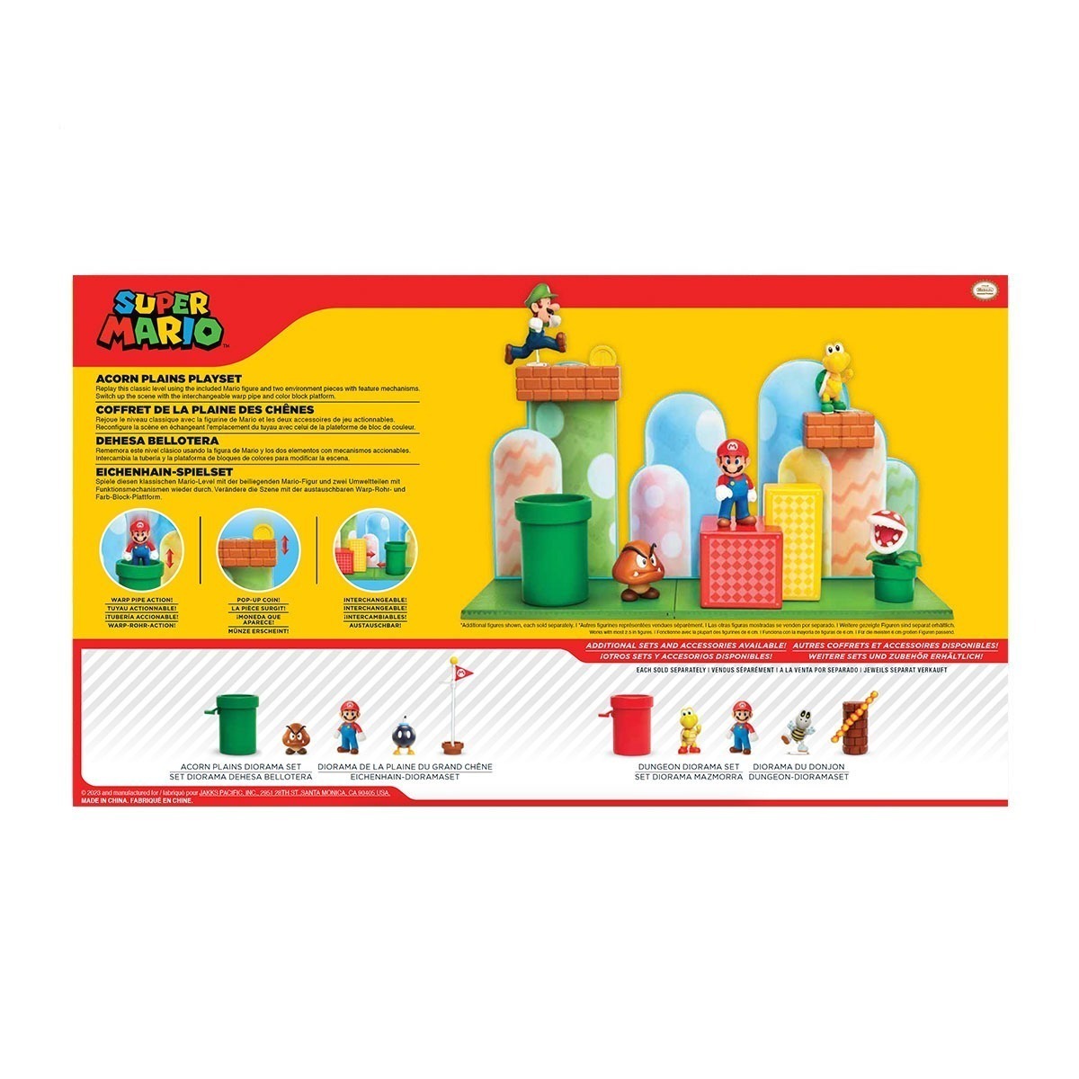 Playset Planicie das Bolotas com Boneco Mario - Super Mario