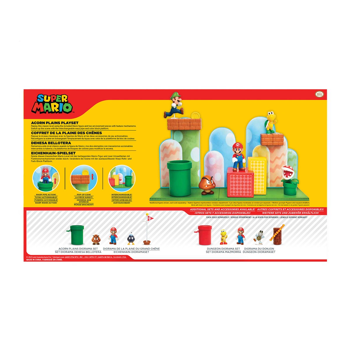 Playset Planicie das Bolotas com Boneco Mario - Super Mario