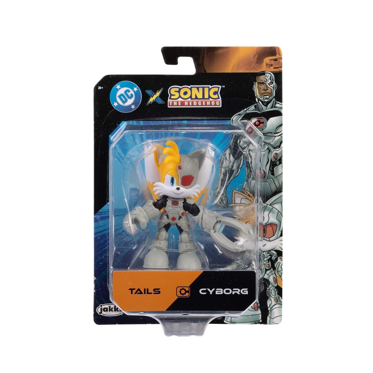 Boneco Articulado Do Tails Cyborg de 6cm - Sonic Warner