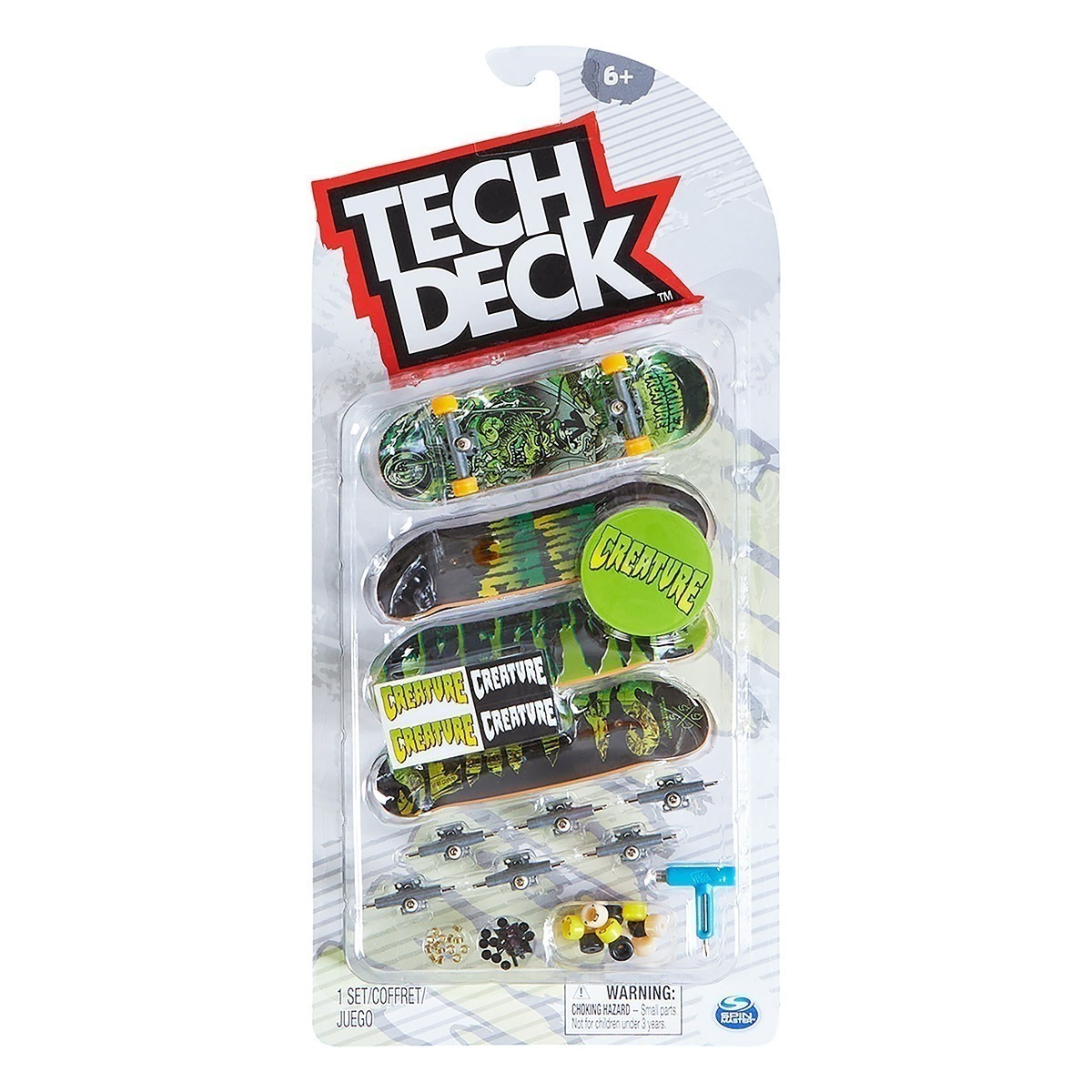 Kit 4 Skate De Dedo Coleção Creature - Tech Deck