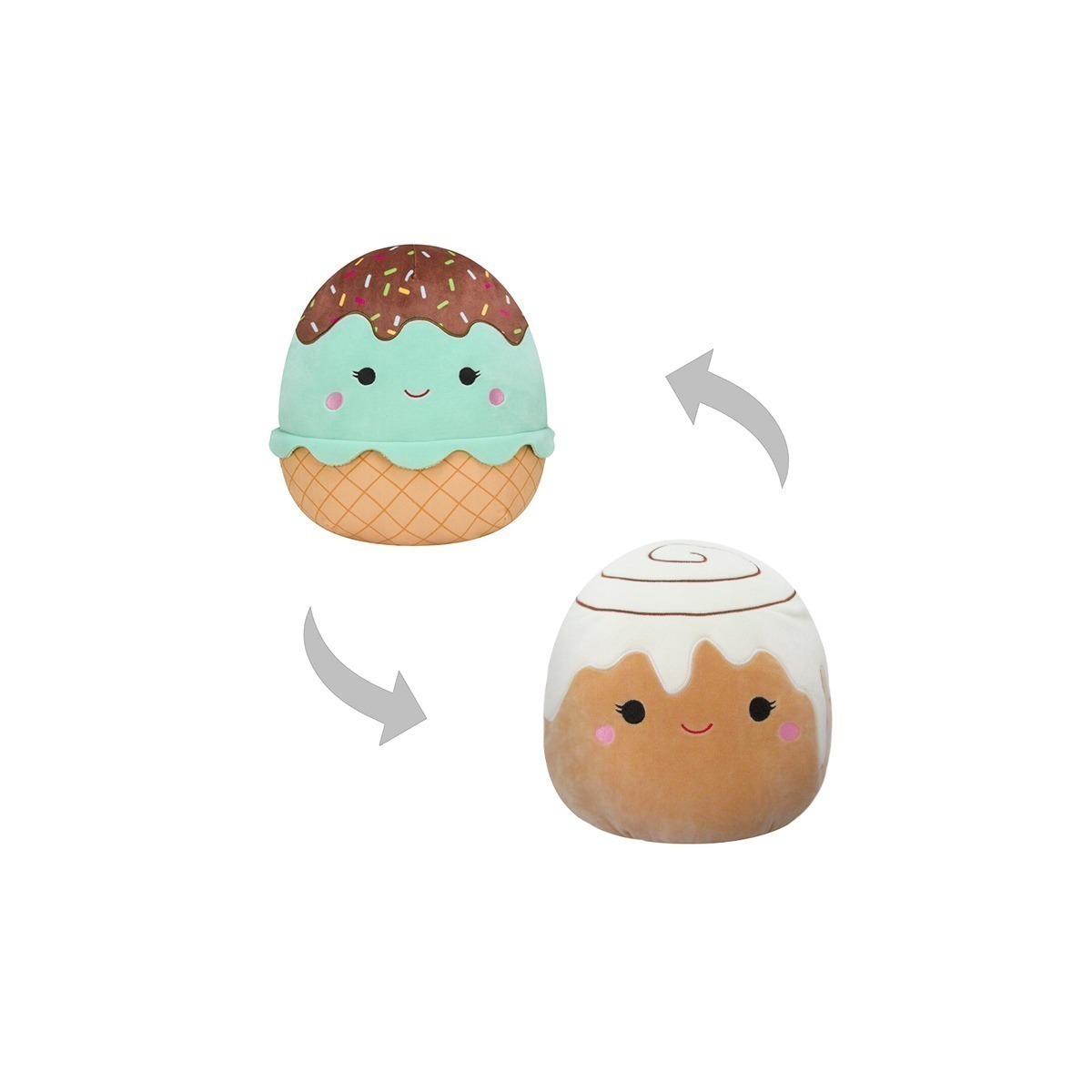 Squishmallows - Pelúcia Flip Squad De 12 Cm - Maya E Chanel