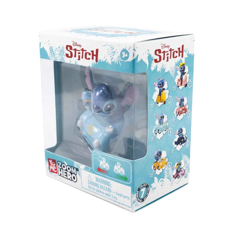 Carrinho Azul Claro De Friccao Do Stitch - Stitch