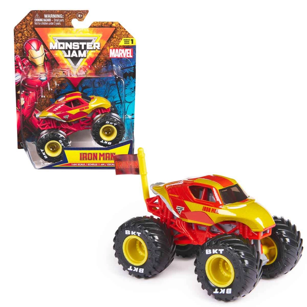 Carrinho Do Homem De Ferro Escala 1:64 Marvel - Monster Jam