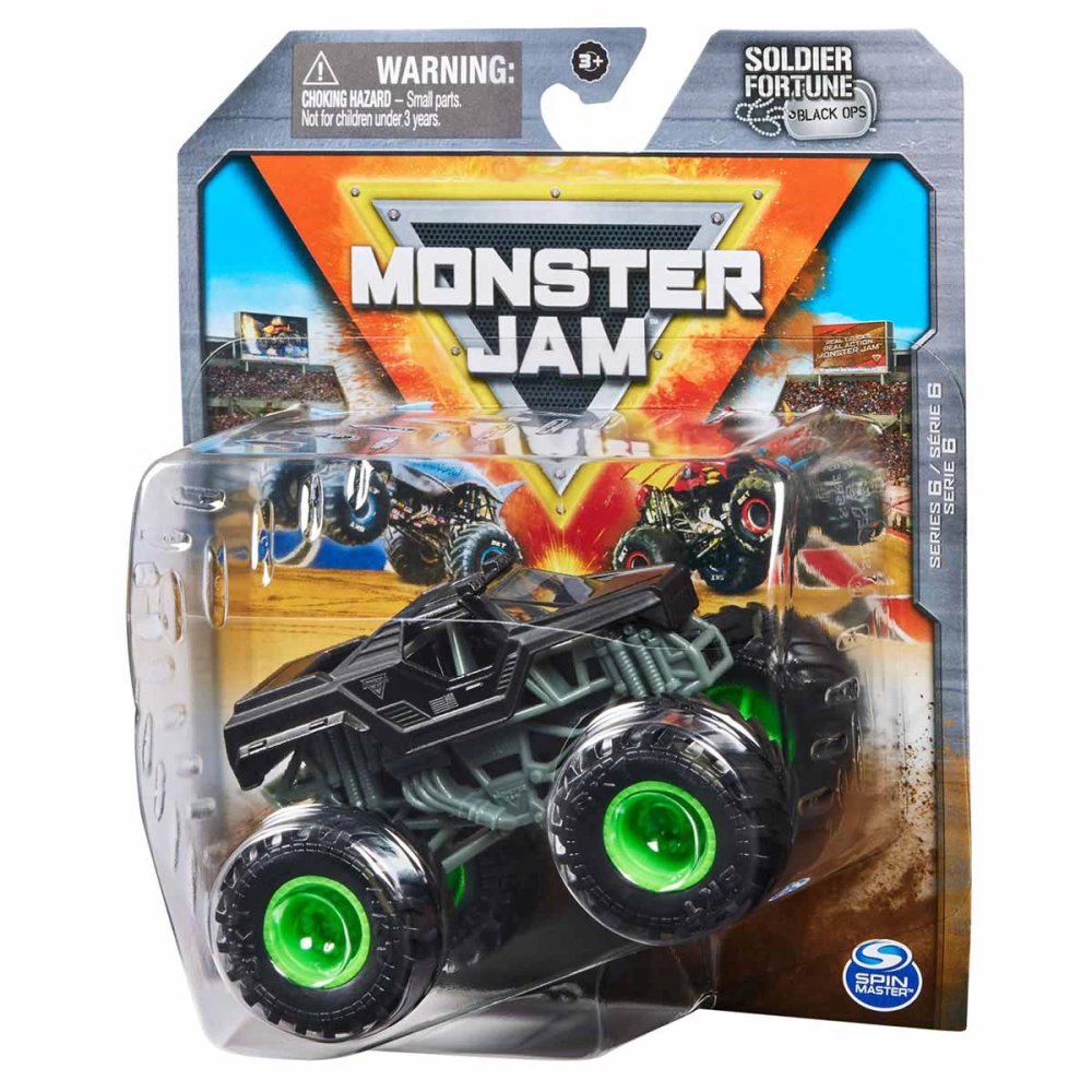 Carrinho Monster Jam 1:64 - Soldier Fortune Black Ops