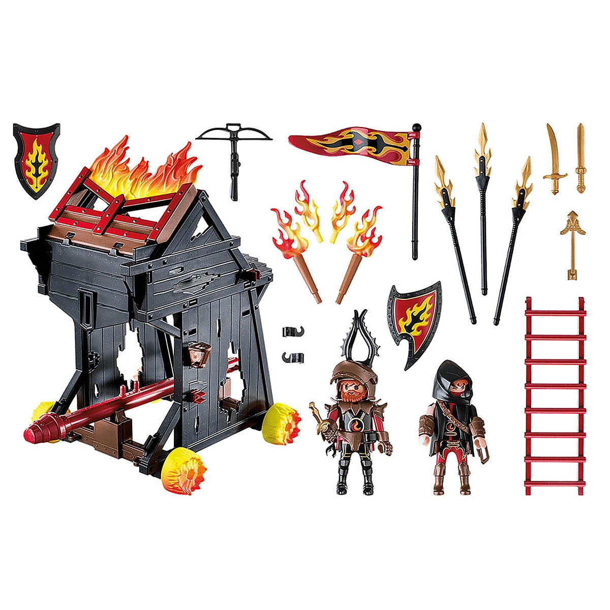 Playmobil - Aríete De Fogo Dos Bandidos De Burnham - Novel More - 70393 Playmobil - Aríete De Fogo Dos Bandidos De Burnham - Novel More - 70393