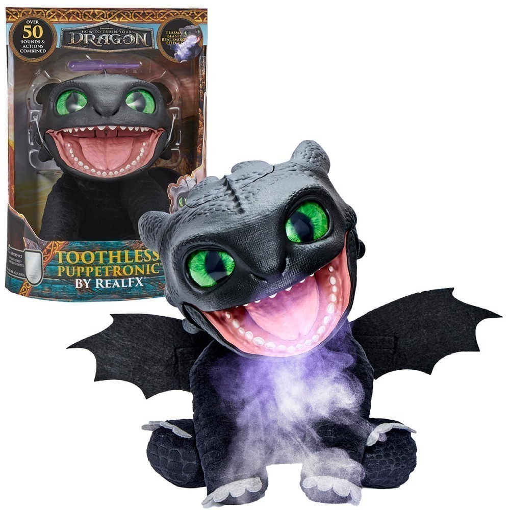 Como Treinar Seu Dragao, Pelucia Interativa Banguela 30cm