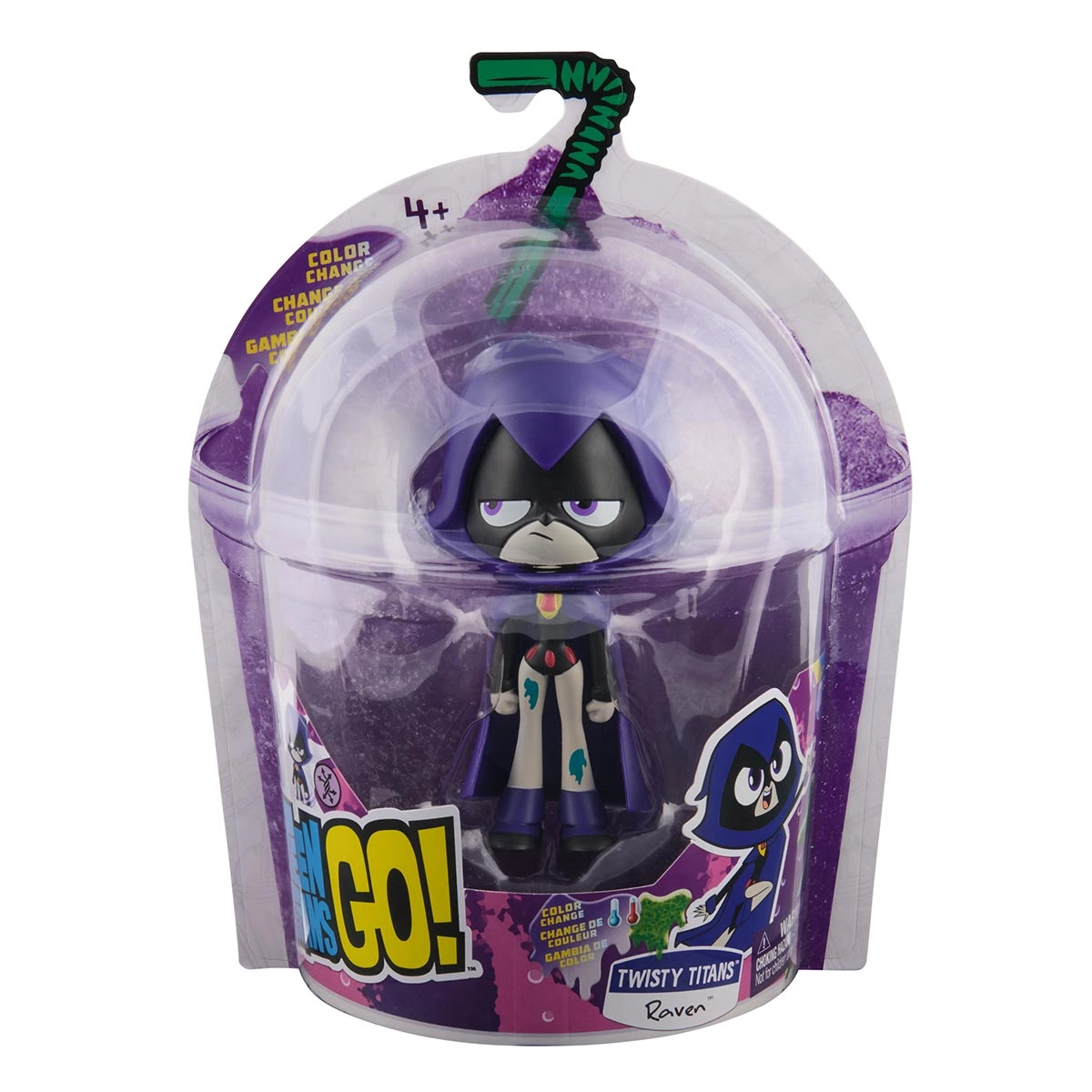 Boneca Articulada Ravena Color Change 12Cm - Jovens Titãs