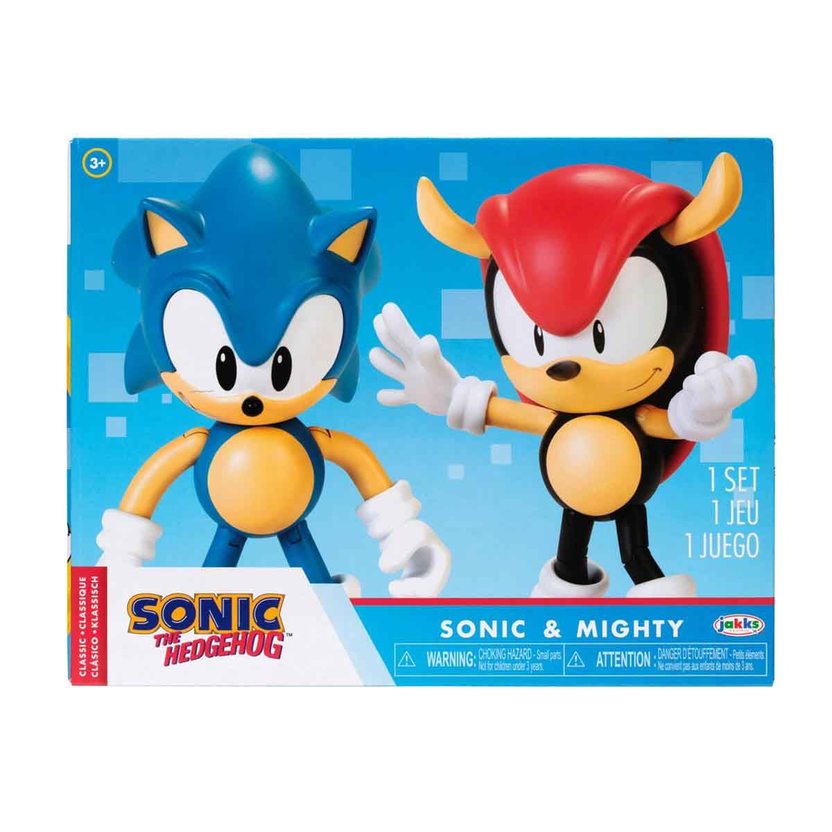 2 Bonecos Sonic E Mighty Com Acessórios - Sonic