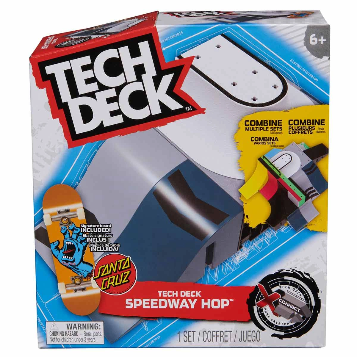Pista Speedway Hop 2.0 + Skate De Dedo Santa Cruz -Tech Deck