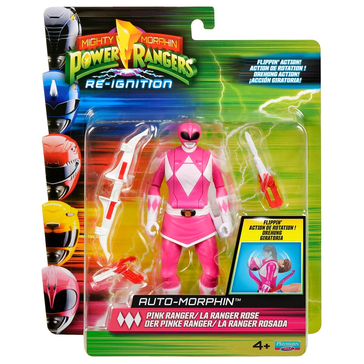 Boneca Morfável da Ranger Rosa - Power Rangers Re-Ignition