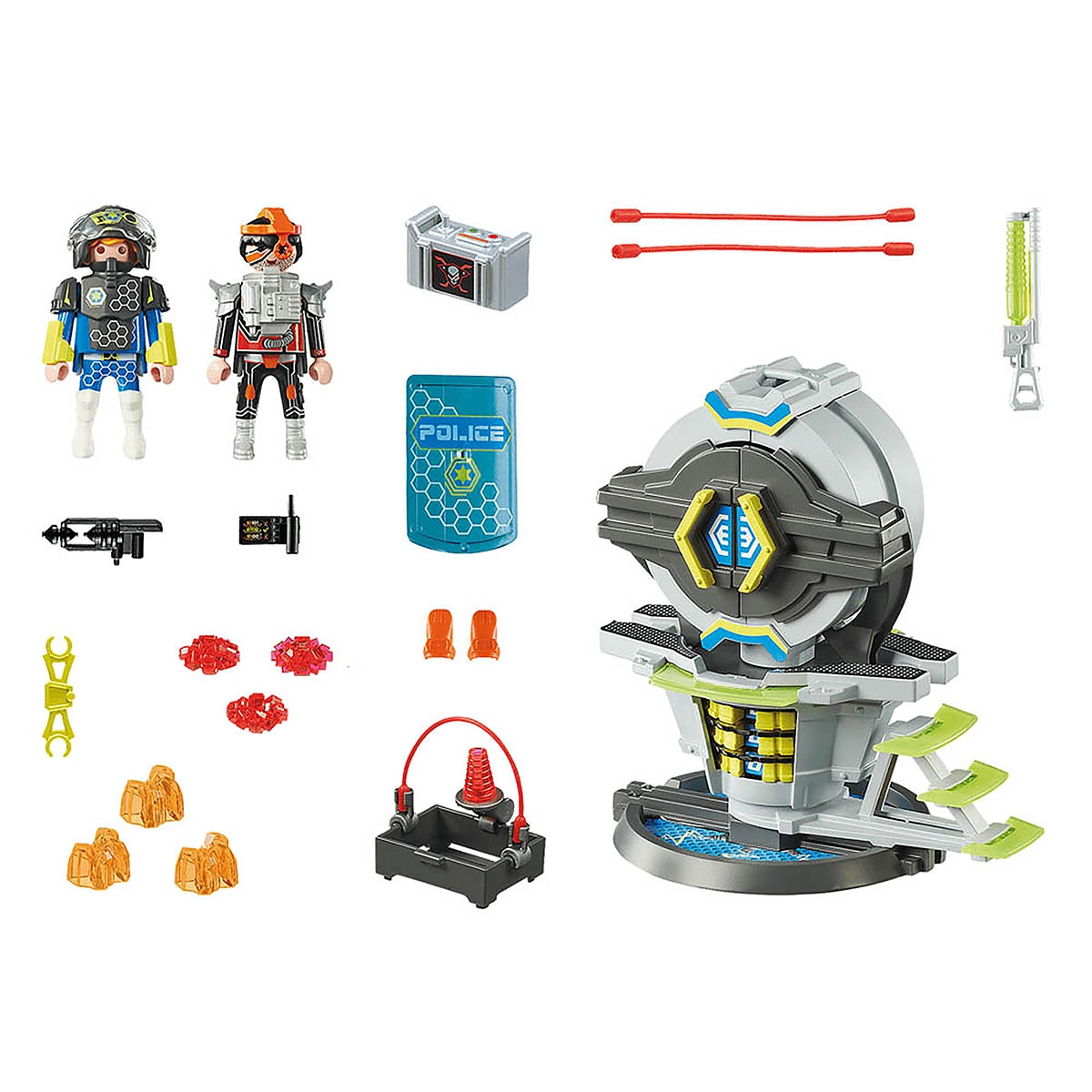 Playmobil - Caixa Forte Com Código Secreto - Galaxy Police - 70022 Playmobil - Caixa Forte Com Código Secreto - Galaxy Police - 70022