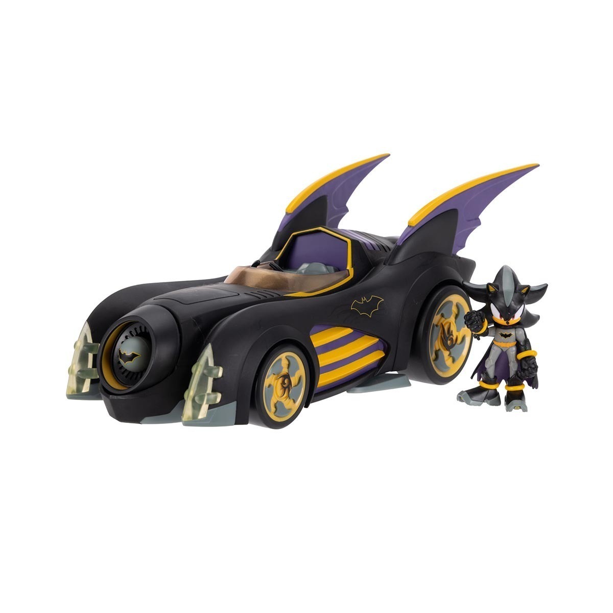 Batmóvel Com Boneco do Shadow de 6cm - Sonic Warner