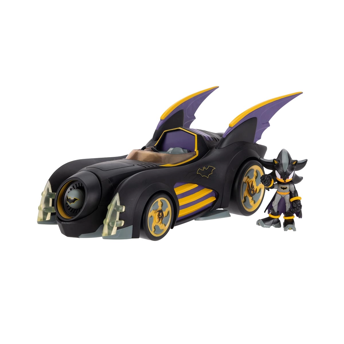 Batmóvel Com Boneco do Shadow de 6cm - Sonic Warner