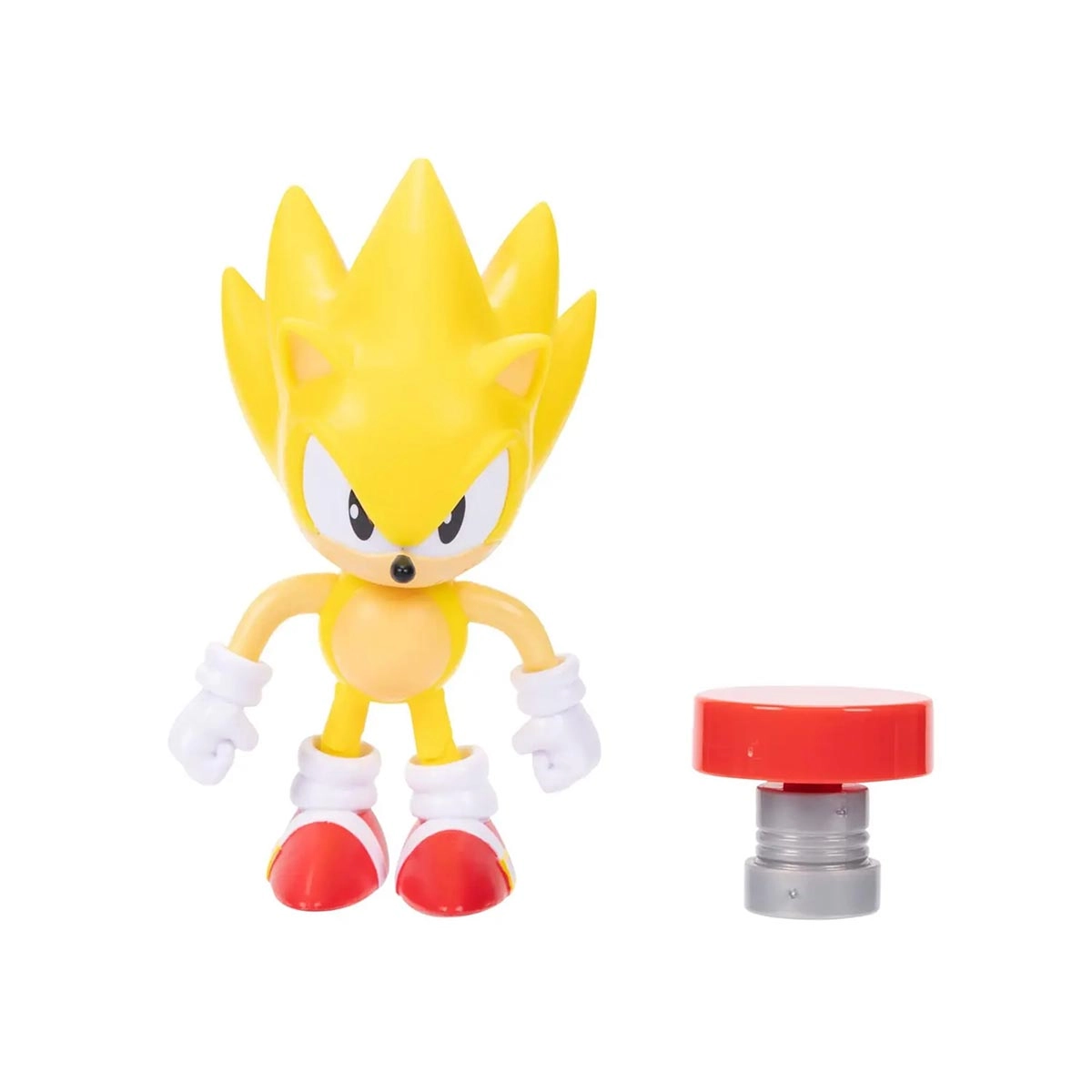 Sonic - Boneco 10cm Super Sonic Com Mola