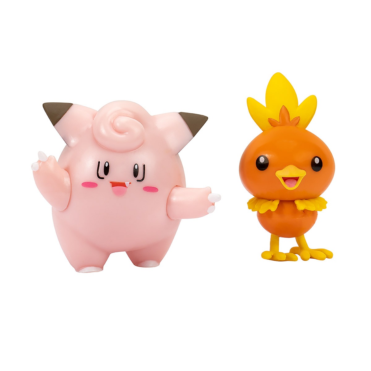 Pokémon - 2 Figuras De Ação Torchic E Clefairy - Sunny
