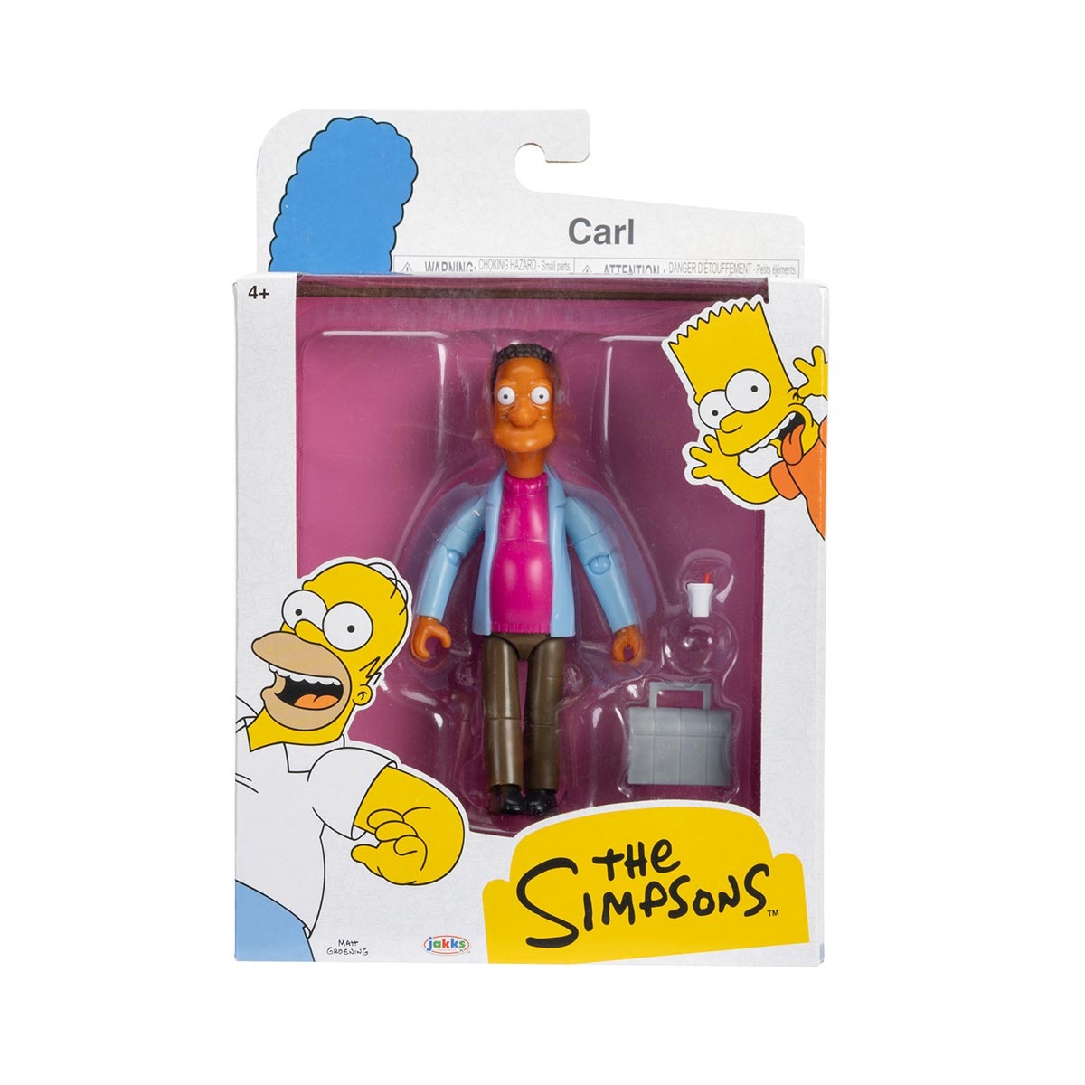 Boneco Carl de 12cm com Café e Maleta - Os Simpsons