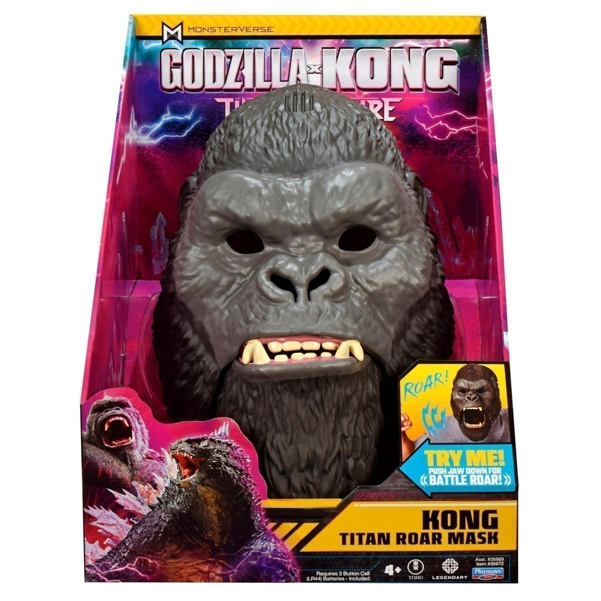 Máscara Interativa Do Kong Com Som - Godzilla Novo Império