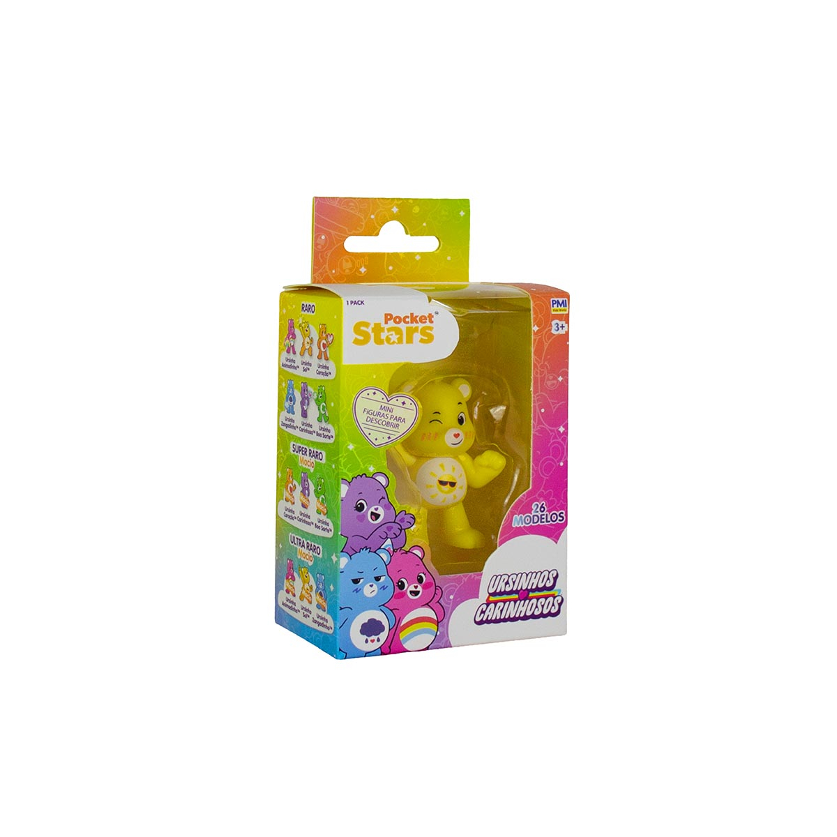 Boneco Ursinho Sol de 5cm - Ursinhos Carinhosos
