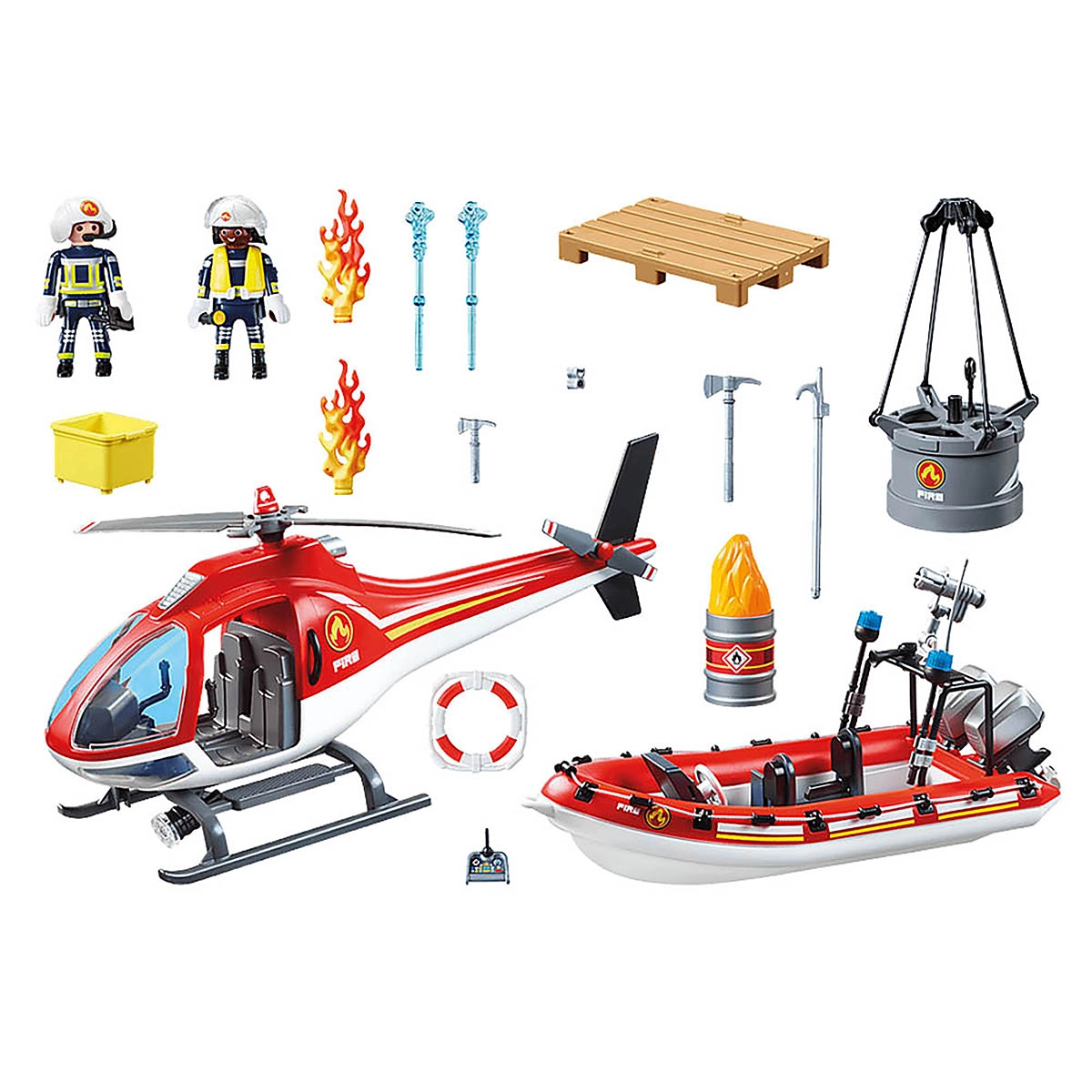 Playmobil - Missão Resgate De Bombeiros - City Action - 70335 Playmobil - Missão Resgate De Bombeiros - City Action - 70335