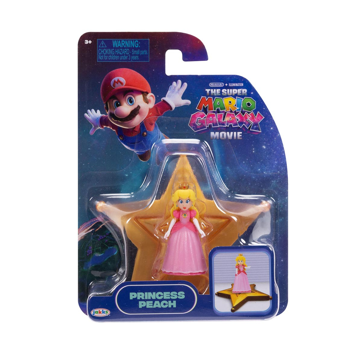 Mini Boneca Peach de 3cm - Super Mario Galaxy, O Filme