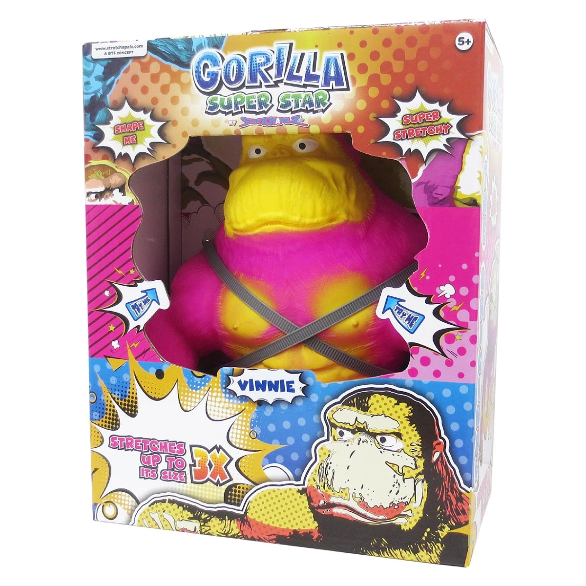 Stretchapalz - Boneco Vinnie 20Cm Gorilla Super Star - Sunny