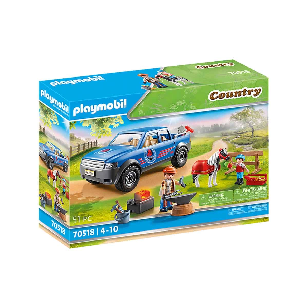 Playmobil - Ferreiro Com Carro - Country - 70518 Playmobil - Ferreiro Com Carro - Country - 70518