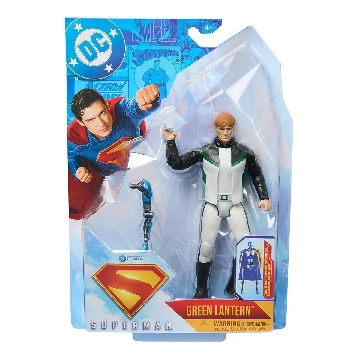 Boneco Lanterna Verde 15cm + 1 Colecionável - Superman Filme 