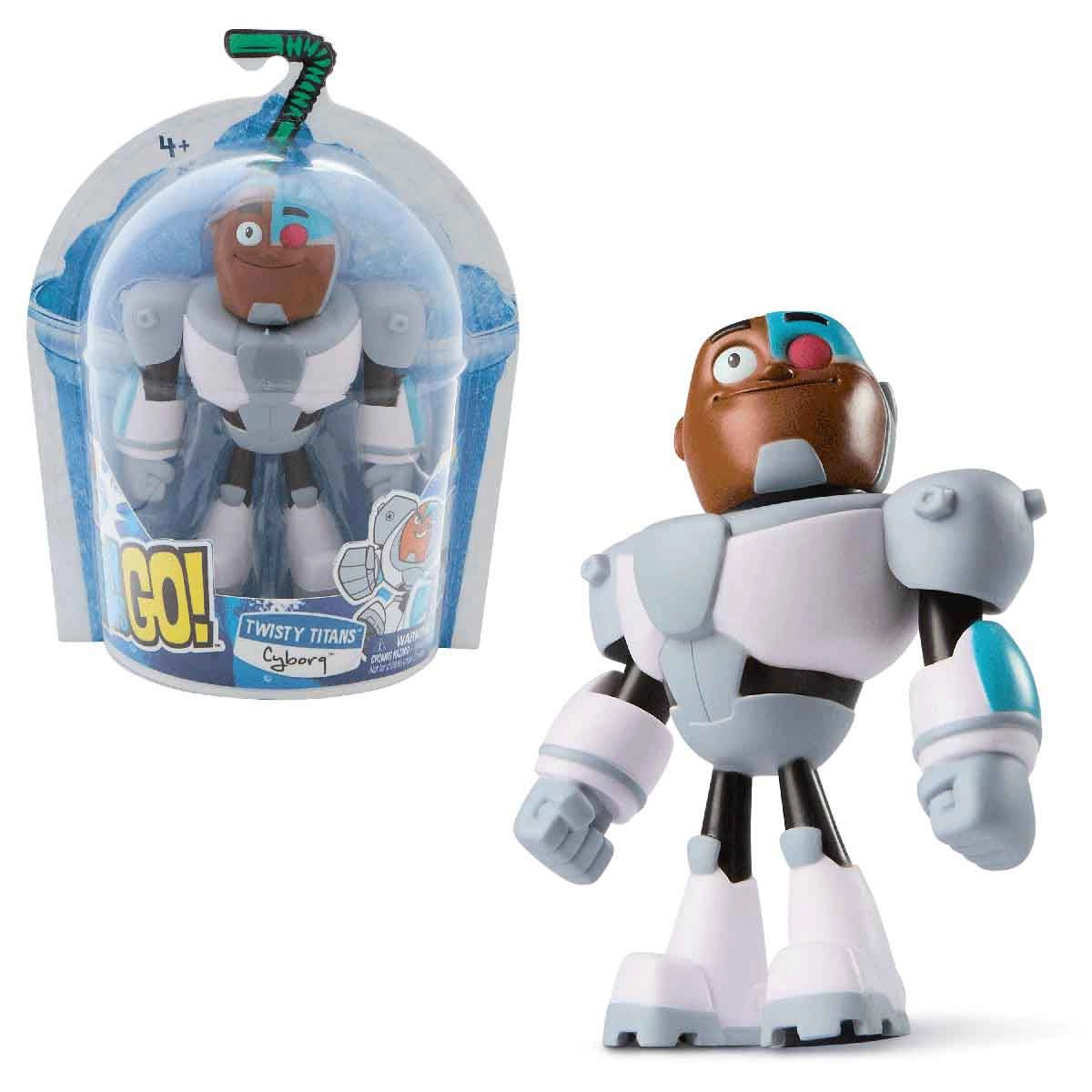 Boneco Articulada Ciborgue De 14Cm - Jovens Titãs Em Ação